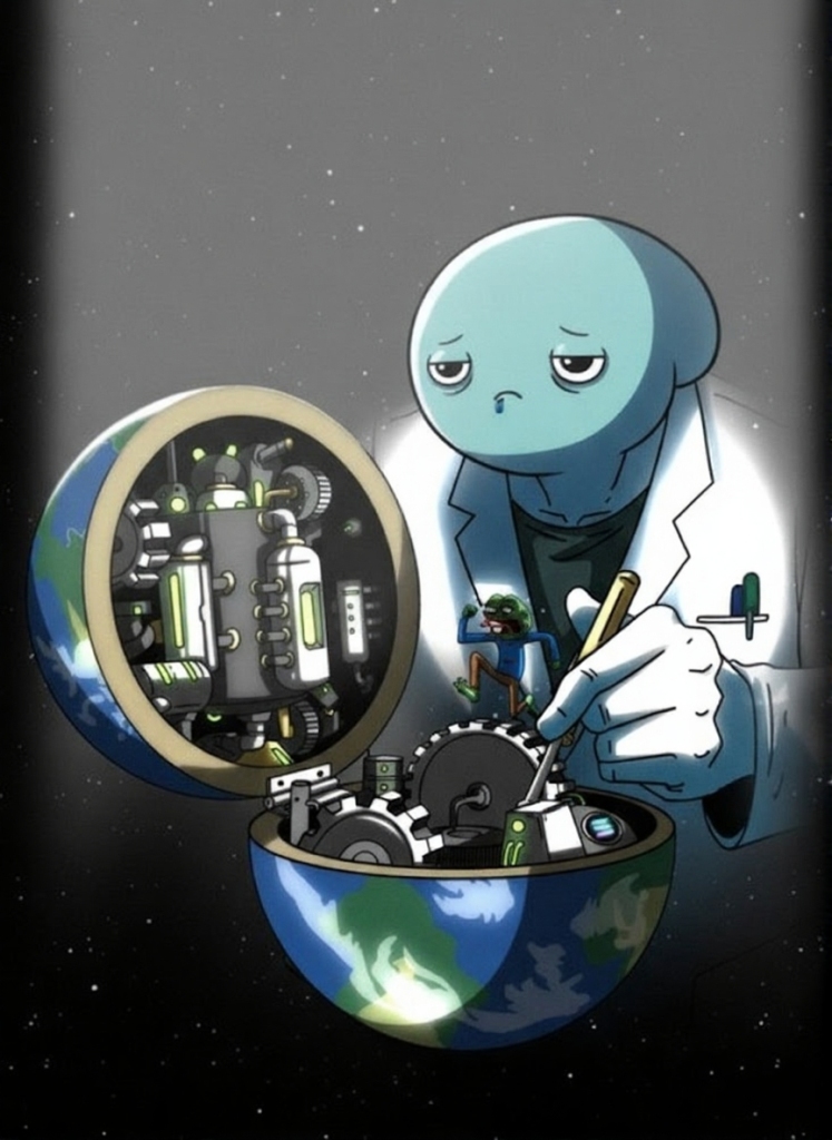 BobbyBo tinkering with the inside of the world